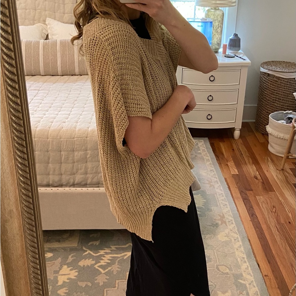 Wishlist Sweater Vest in Beige/Tan, Size Small/Medium - Picture 8 of 8